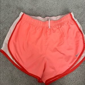 Nike Dri-Fit coral shorts. Large.